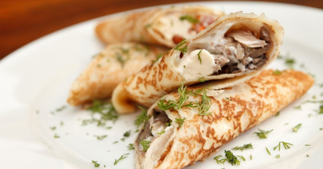 Palacinka s kuracím mäsom
